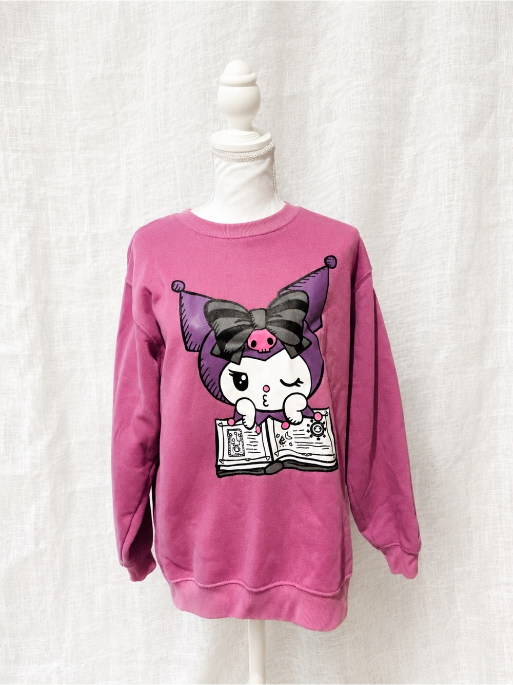 Kuromi by Sanrio Pink Graphic Sweatshirt